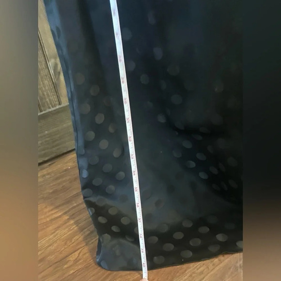 Vintage Elissa of California Black Polka Dot Maxi Skirt Formal Dressy  14 - Picture 8 of 8